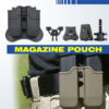Kép 5/5 - Amomax® -  Double Mag Pouch  - Pisztoly Dupla Tártartó for P226 / M9 / CZ P-09 (Black)