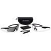 Kép 1/3 - ESS® - CROSSBOW BLACK 2X W/CLEAR & W/SMOKE GRAY - Taktikai Védőszemüveg (Black)