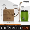 Source™ Kangaroo 1L Collapsible Canteen with Pouch (Coyote)