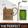 Kép 3/5 - Source™ Kangaroo 1L Collapsible Canteen with Pouch (Coyote)