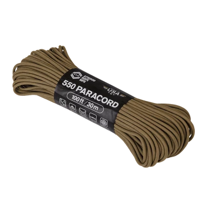 Atwood Rope -  550 PARACORD 4 MM 30M - Paracord Kötél (Coyote)