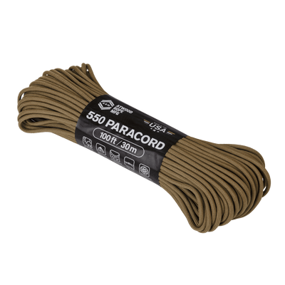 Atwood Rope -  550 PARACORD 4 MM 30M - Paracord Kötél (Coyote)