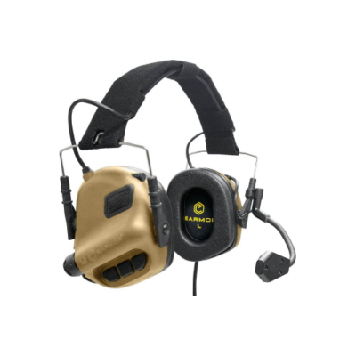 Earmor® - M32 ELECTRONIC COMMUNICATION HEARING PROTECTOR - Aktív Hallásvédő Mikrofonnal (Coyote)