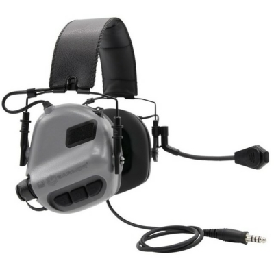 Earmor® - M32 ELECTRONIC COMMUNICATION HEARING PROTECTOR - Aktív Hallásvédő Mikrofonnal (Grey)