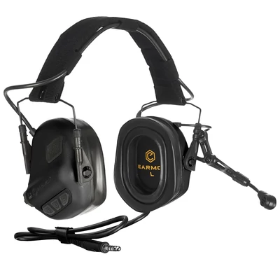 Earmor® - M32 PLUS Aktív Hallásvédő Mikrofonnal (Black)