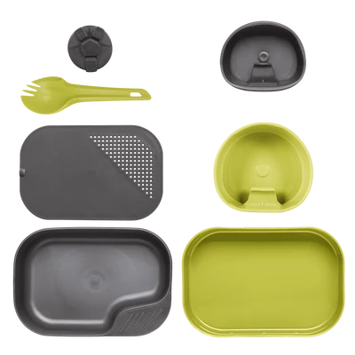 Wildo® CAMP-A-BOX® Complete - Lime / Dark Grey A - Étkészlet