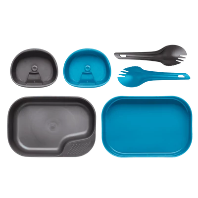 Wildo® CAMP-A-BOX DUO® Light - Light Blue / Dark Grey A - Étkészlet