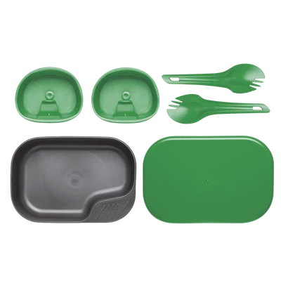 Wildo® CAMP-A-BOX DUO® Light Green - Sugarcane - Étkészlet