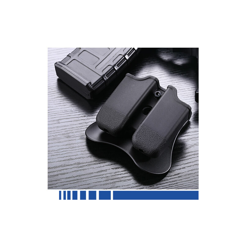 Amomax® -  Double Mag Pouch  - Pisztoly Dupla Tártartó for P226 / M9 / CZ P-09 (Black)