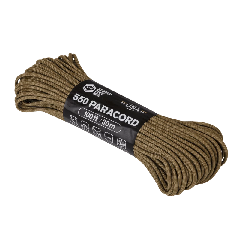 Atwood Rope -  550 PARACORD 4 MM 30M - Paracord Kötél (Coyote)
