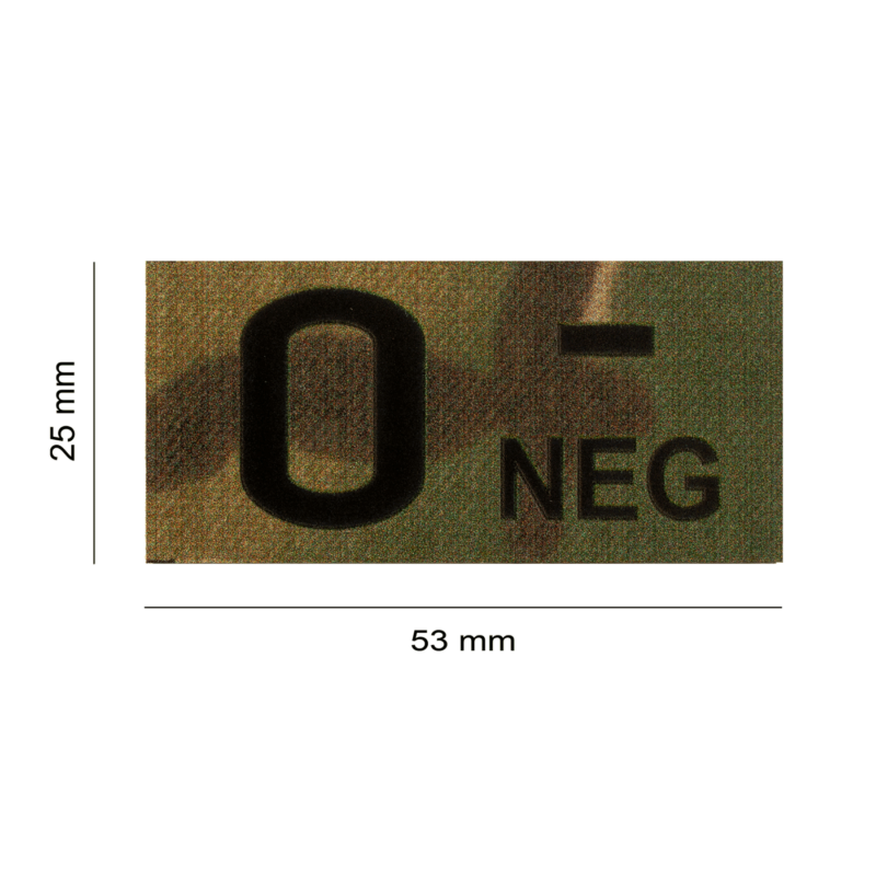 Clawgear® 0- IR Patch - Vércsoportjelző  (MultiCam®)