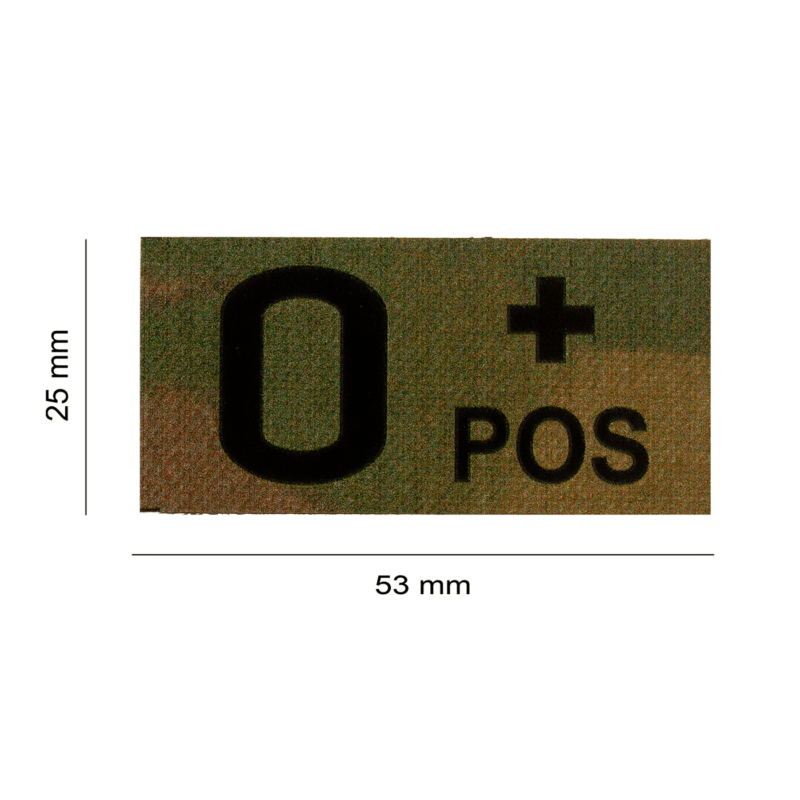 Clawgear® 0+ IR Patch - Vércsoportjelző (MultiCam®)