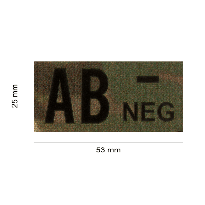 Clawgear® AB- IR Patch - Vércsoportjelző (MultiCam®)