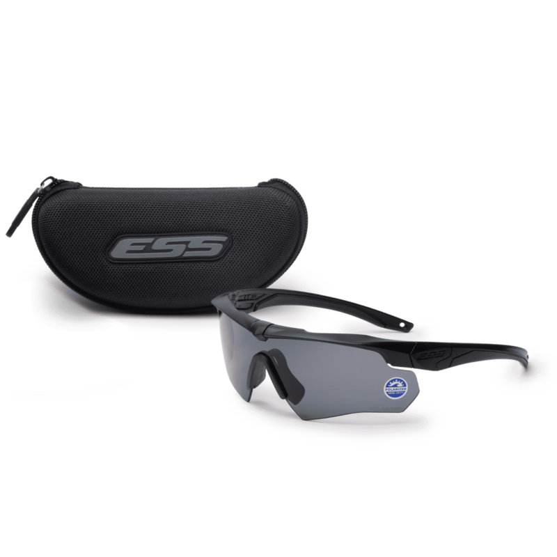 ESS® - CROSSBOW ONE BLACK W/POLARIZED GRAY- Taktikai Védőszemüveg (Black)