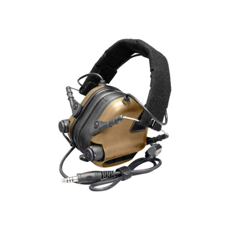 Earmor® - M32 ELECTRONIC COMMUNICATION HEARING PROTECTOR - Aktív Hallásvédő Mikrofonnal (Coyote)