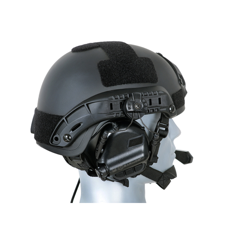 Earmor® - Tactical Headset "M32H MOD3" with FAST Helmet Adapter - Aktív Hallásvédő Sisak Adapterrel (Black)