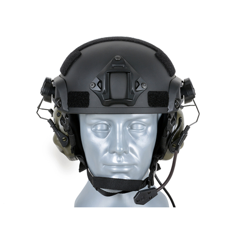 Earmor® - Tactical Headset "M32H MOD3" with FAST Helmet Adapter - Aktív Hallásvédő Sisak Adapterrel (Foliage Green)