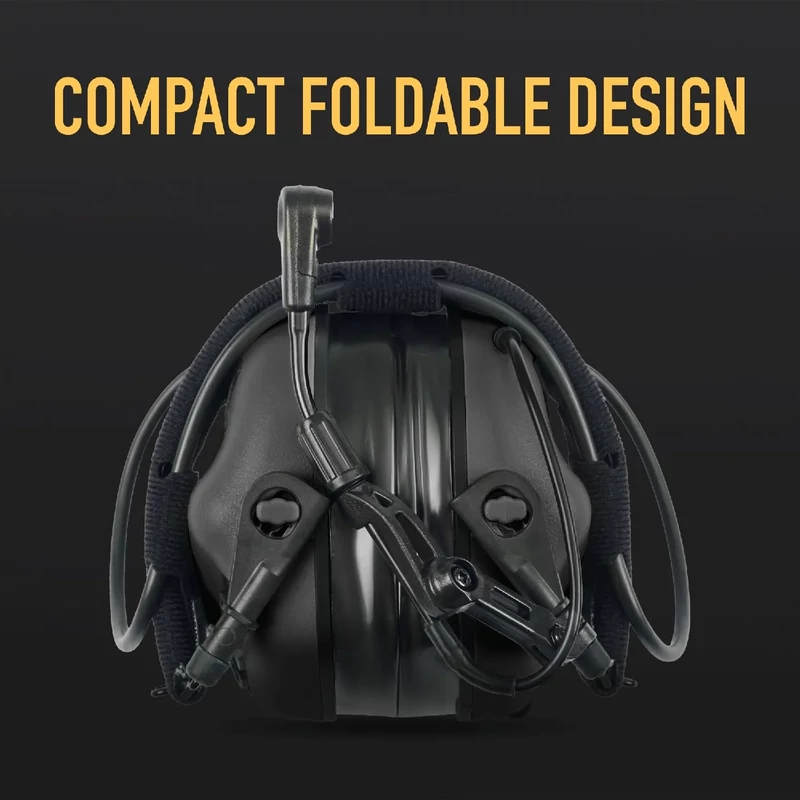 Earmor® - M32 PLUS ELECTRONIC COMMUNICATION HEARING PROTECTOR - Aktív Hallásvédő Mikrofonnal (Black) New 2024 Version