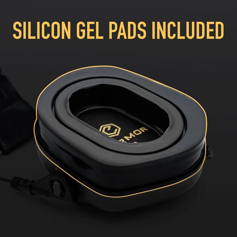 Earmor® - M32 PLUS ELECTRONIC COMMUNICATION HEARING PROTECTOR - Aktív Hallásvédő Mikrofonnal (Black) New 2024 Version