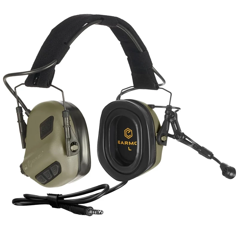 Earmor® - M32 PLUS ELECTRONIC COMMUNICATION HEARING PROTECTOR - Aktív Hallásvédő Mikrofonnal (Foliage Green) New 2024 Version