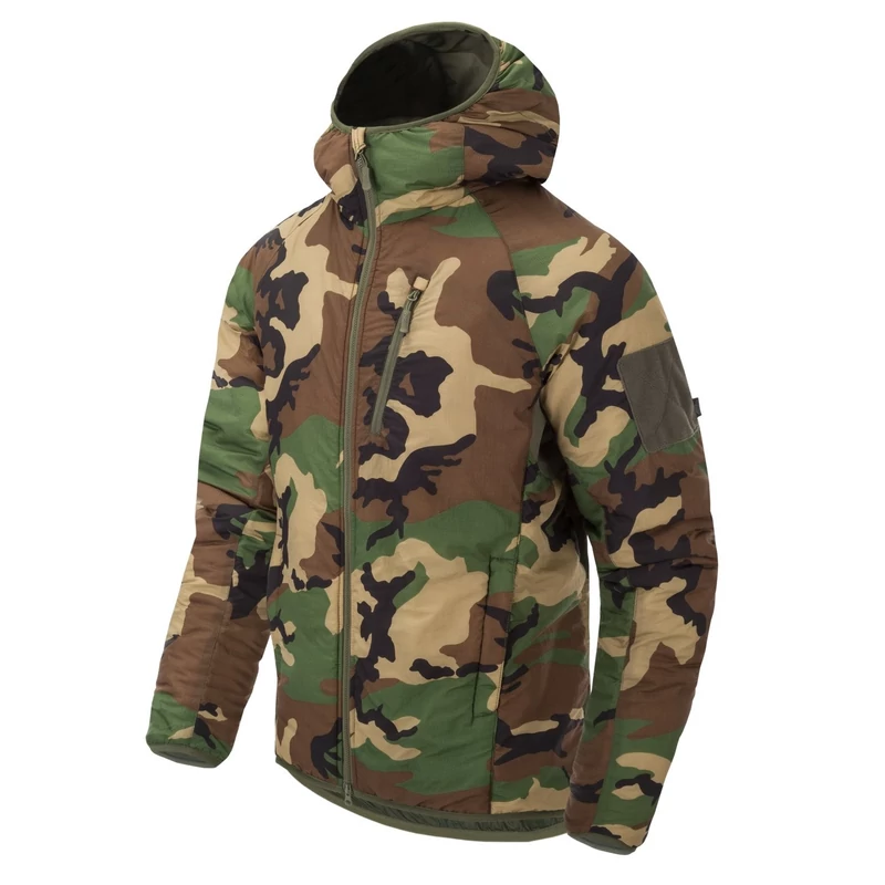 Helikon-Tex® -  WOLFHOUND Hoodie Jacket® - Climashield® Apex 67g  - Kapucnis Kabát (Woodland)