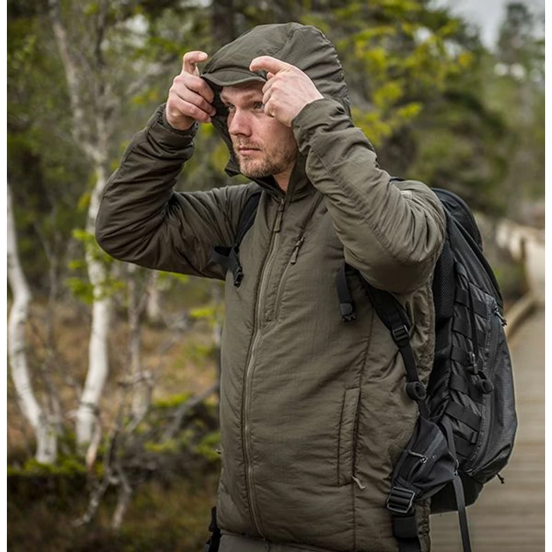 Helikon-Tex® -  WOLFHOUND Hoodie Jacket® - Climashield® Apex 67g  - Kapucnis Kabát (Coyote Brown)