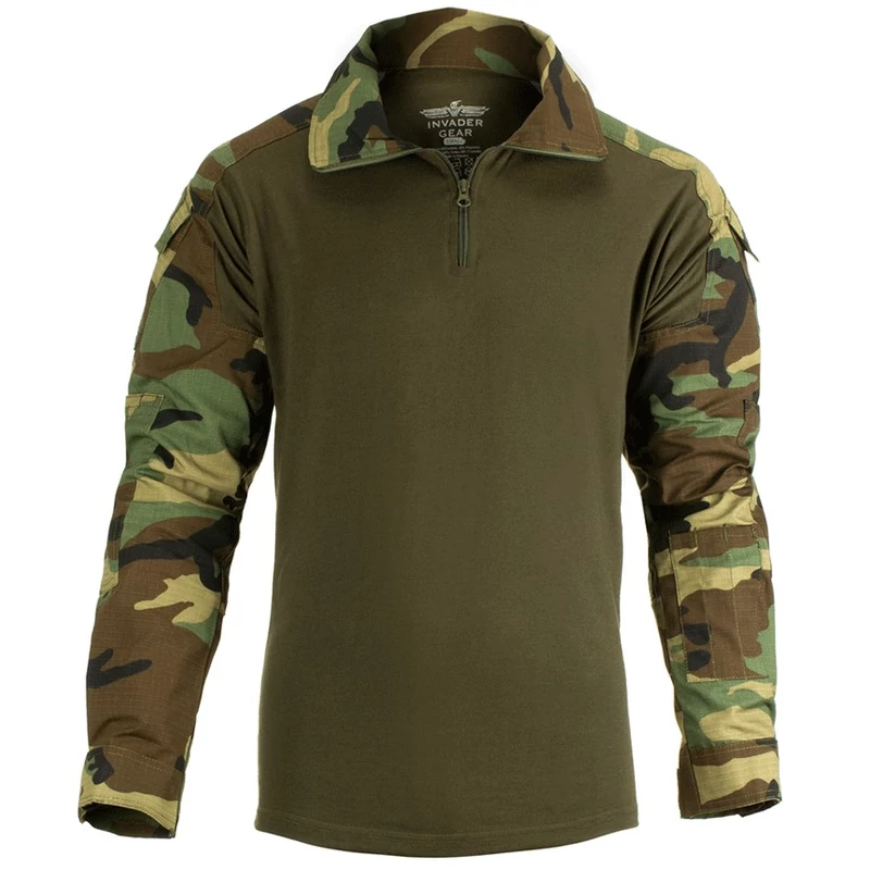 Invadergear -  Combat Shirt - Taktikai Ing (Woodland)