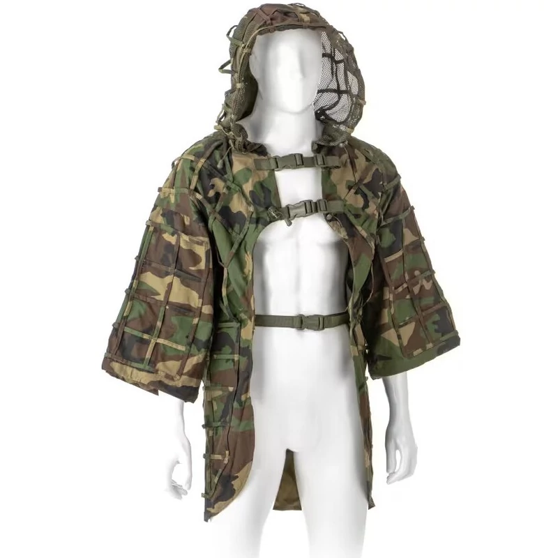 Invadergear -  Ghillie Base Plain - Ghillie Álcaruha (Woodland)