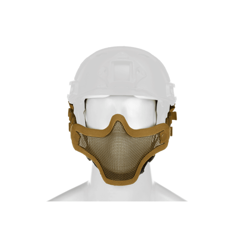 Invadergear -  Steel Half Face Mask FAST Version - Airsoft Védőmaszk FAST (Tan)