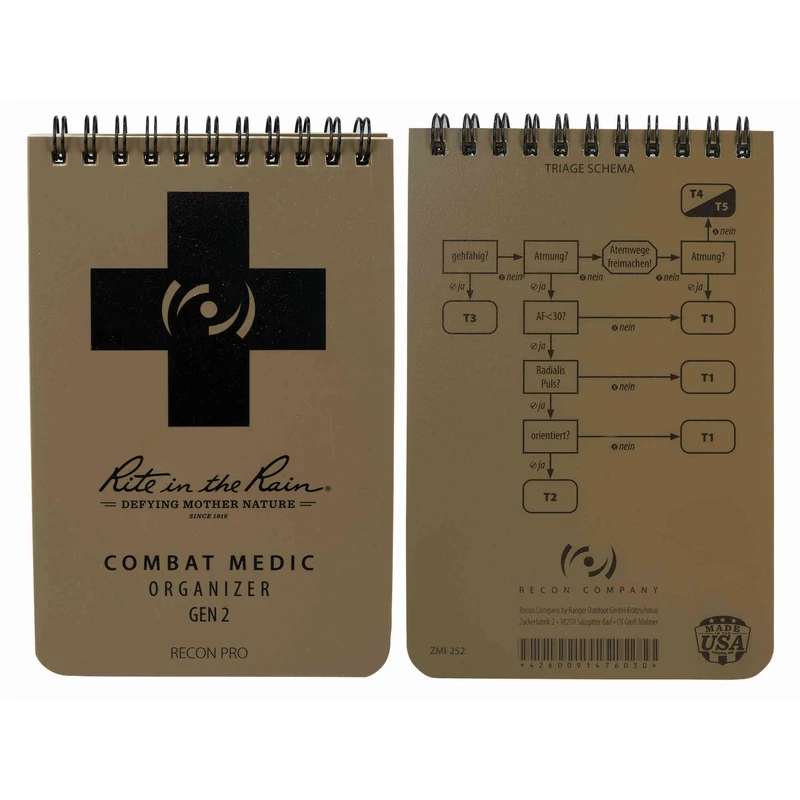Rite in the Rain® - COMBAT MEDIC ORGANIZER GEN 2 (Tan)