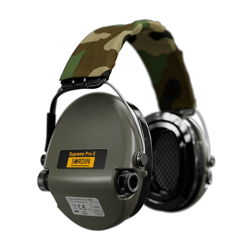 Sordin -  Supreme Pro-X LED - Aktív Hallásvédő (Green)