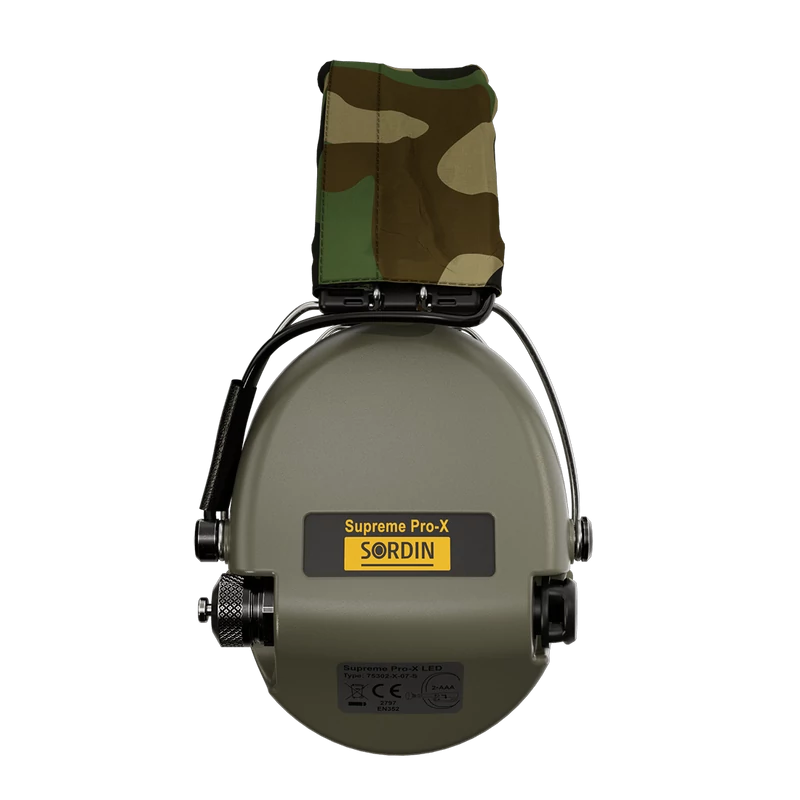 Sordin -  Supreme Pro-X LED - Aktív Hallásvédő (Green)