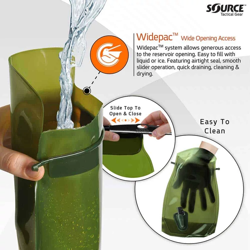 Source™ WLPS | 3L Low-Profile Hydration Bladder| 3L (Foliage Green)