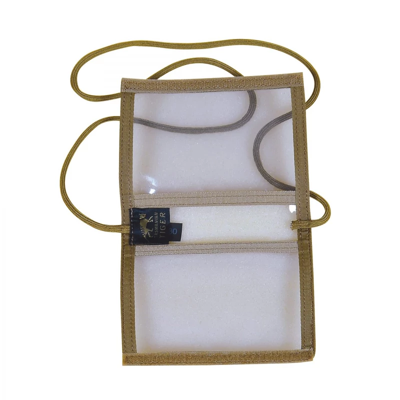 Tasmanian Tiger® -  ID HOLDER TRANSPARENT IDENTITY CARD HOLDER - Igazolványtartó (Khaki)