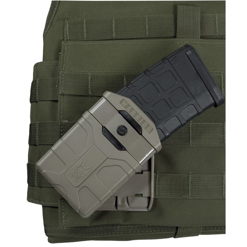 Warrior Assault Systems® -  POLYMER M4 STYLE 5.56MM MAG POUCH - Műanyag Tártartó (Dark Earth)