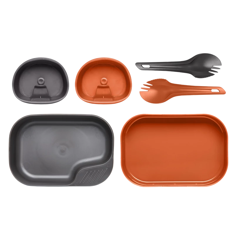 Wildo® CAMP-A-BOX® DUO Light - Orange / Dark Grey A - Étkészlet