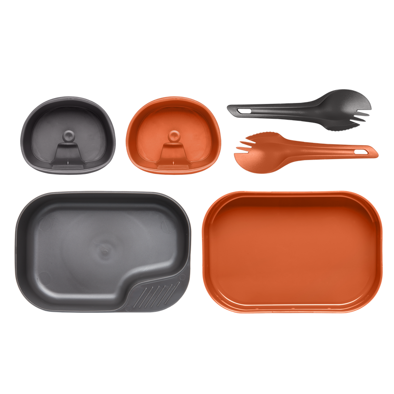 Wildo® CAMP-A-BOX® DUO Light - Orange / Dark Grey A - Étkészlet