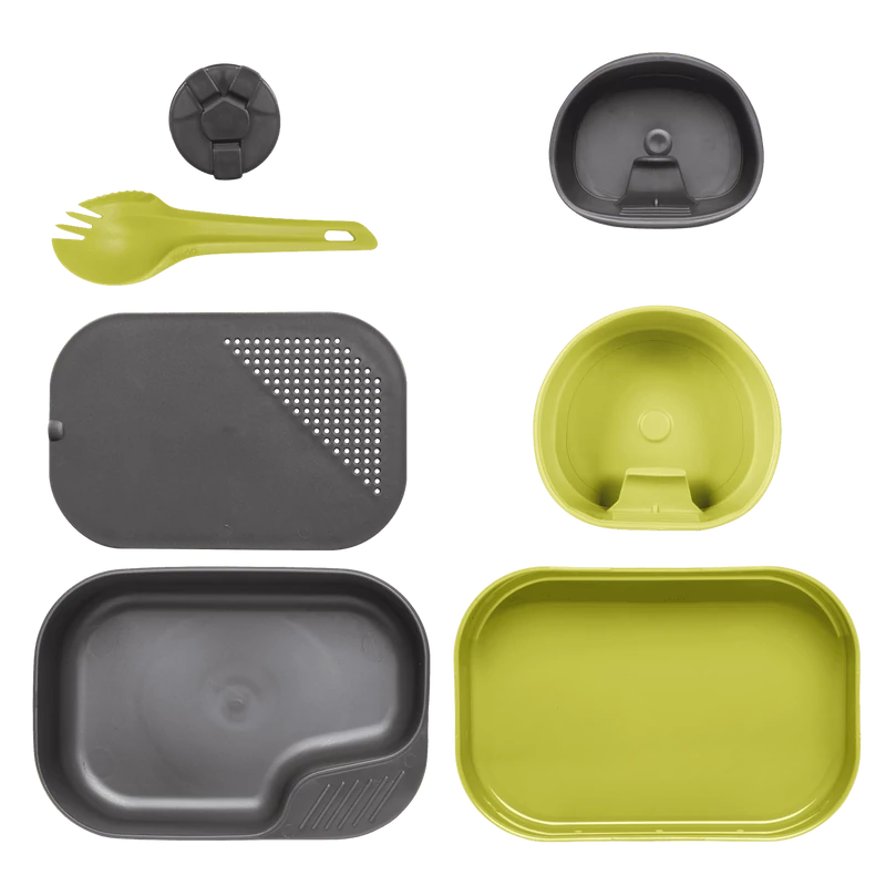 Wildo® CAMP-A-BOX® Complete - Lime / Dark Grey A - Étkészlet