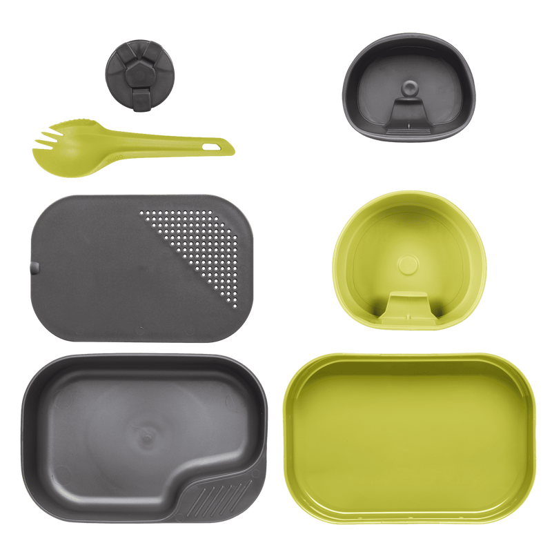 Wildo® CAMP-A-BOX® Complete - Lime / Dark Grey A - Étkészlet