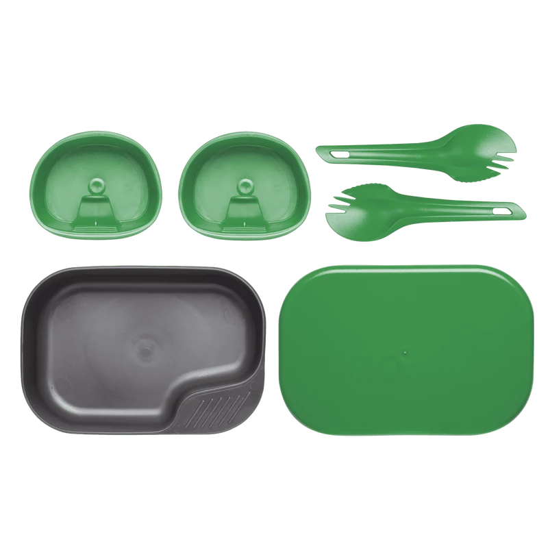 Wildo® CAMP-A-BOX DUO® Light Green - Sugarcane - Étkészlet