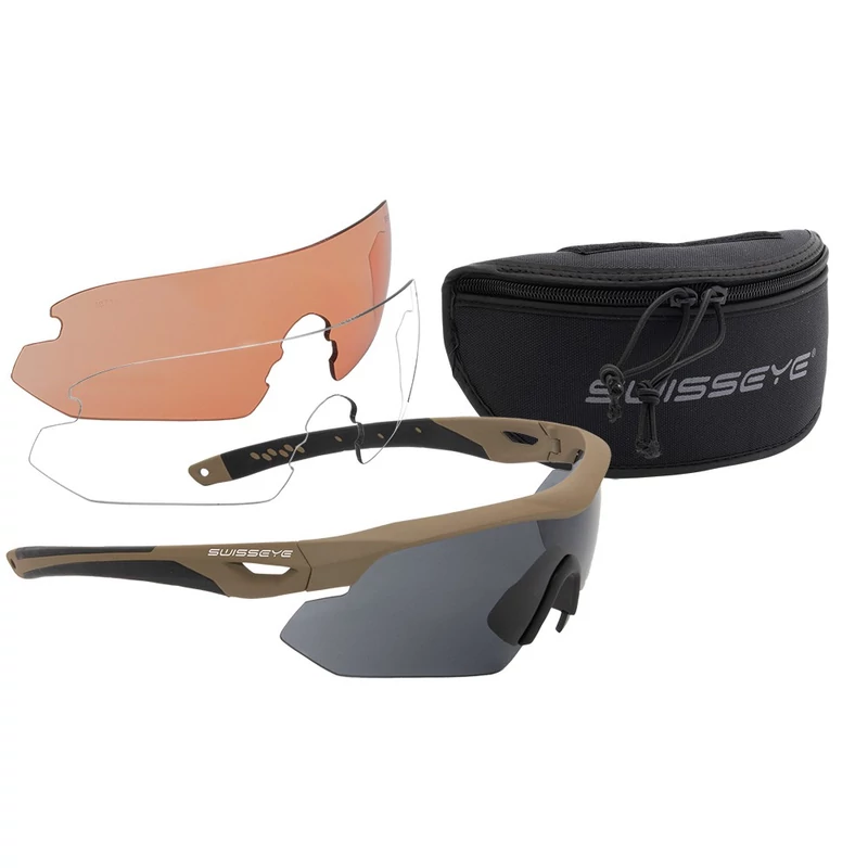 Swiss Eye® Nighthawk - Taktikai Védőszemüveg (Coyote)