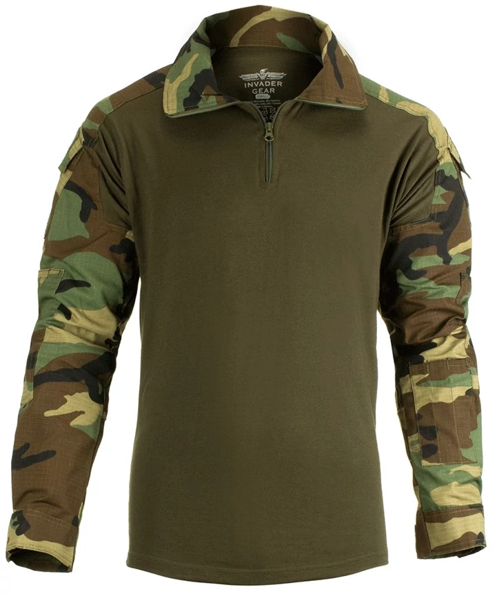 Invadergear -  Combat Shirt - Taktikai Ing (Woodland)