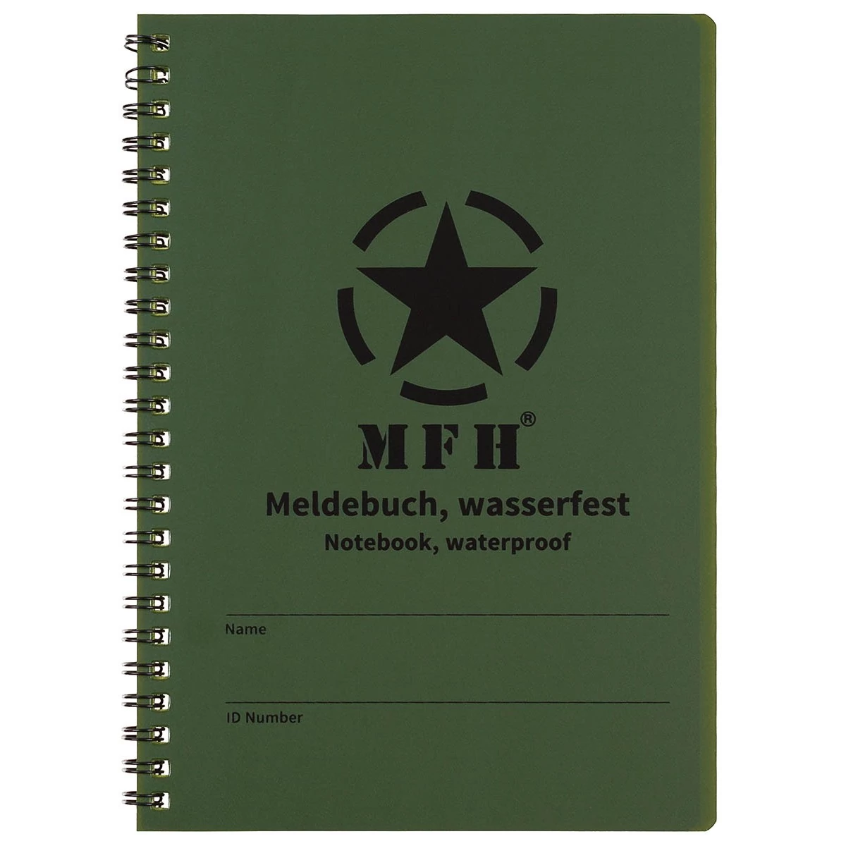 MFH® - Notebook, waterproof, spiral binding - Vízálló Jegyzetfüzet (Olive)